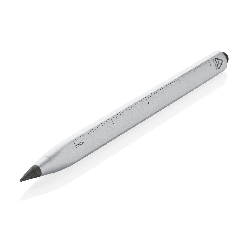 Eon Infinity Multitasking Stift aus RCS recycelt. Aluminium - silber-500