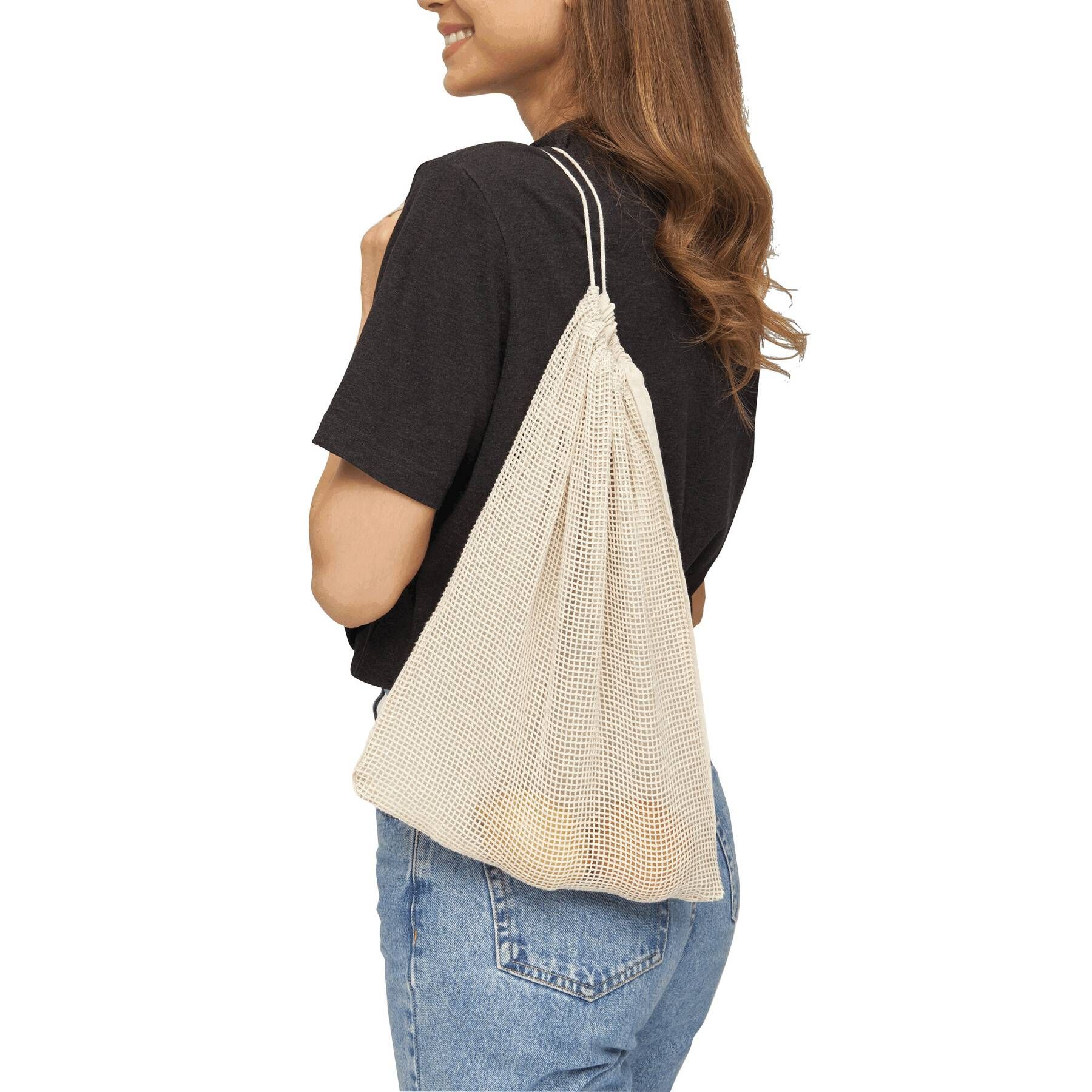 Gemüsenetz SUPER FOOD L - beige-593