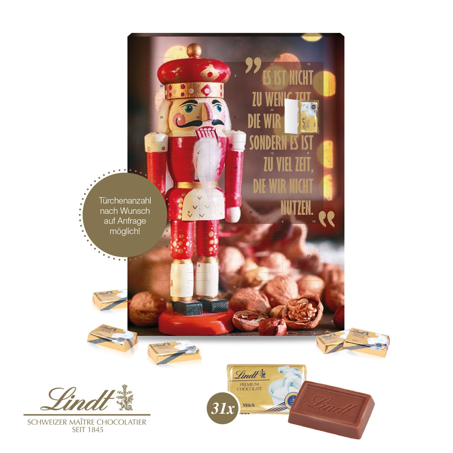 Lindt Adventskalender mit 31 Türchen-62