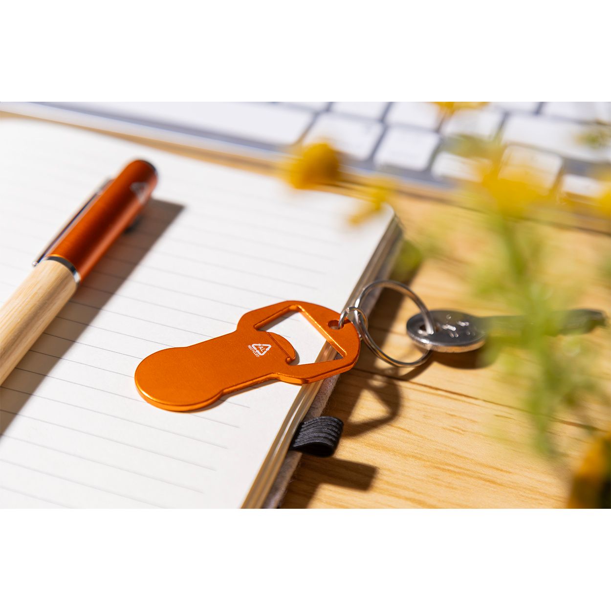 Biropi Flaschenöffner/Schlüsselanhänger - orange-612