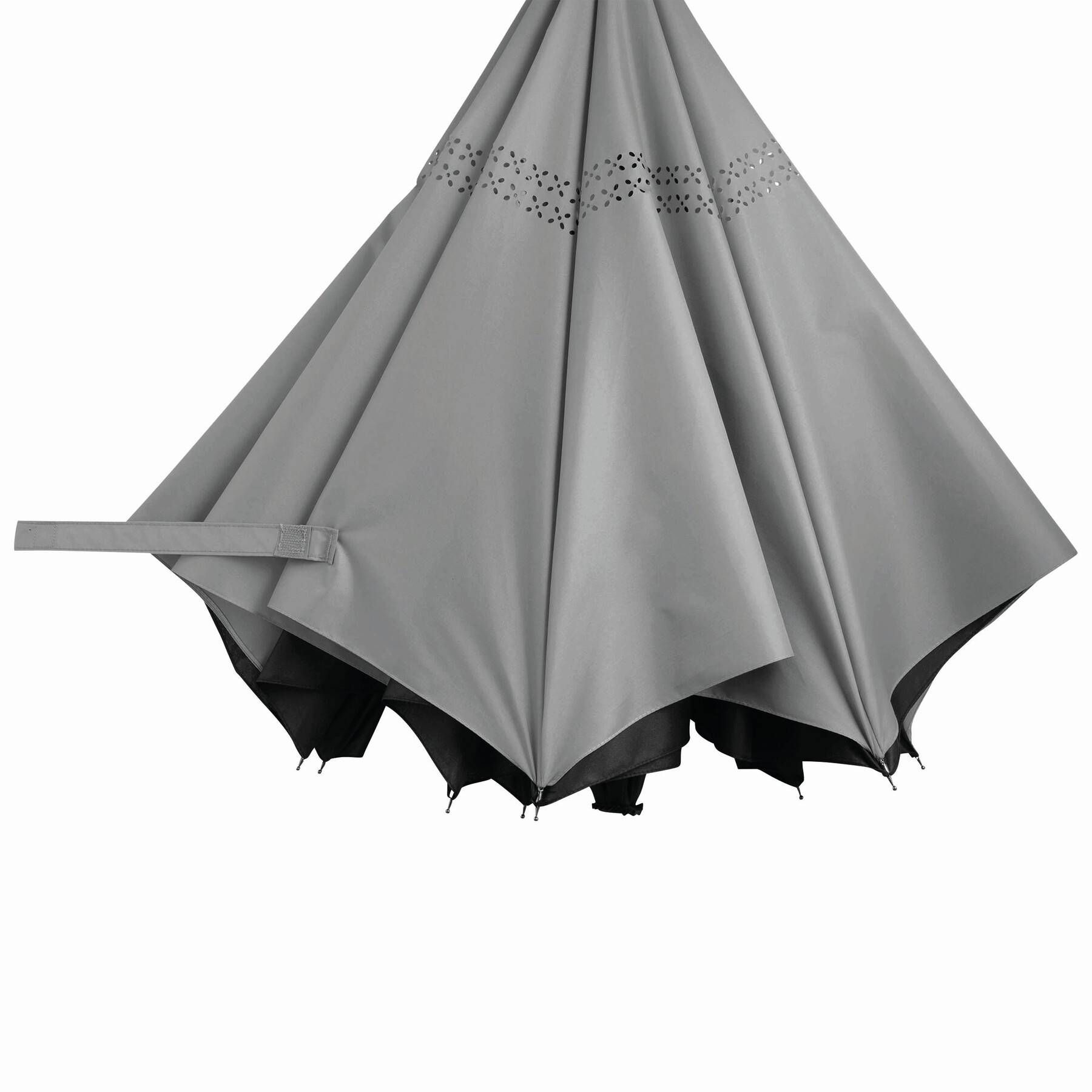 Stockschirm FLIPPED - hellgrau - schwarz-239