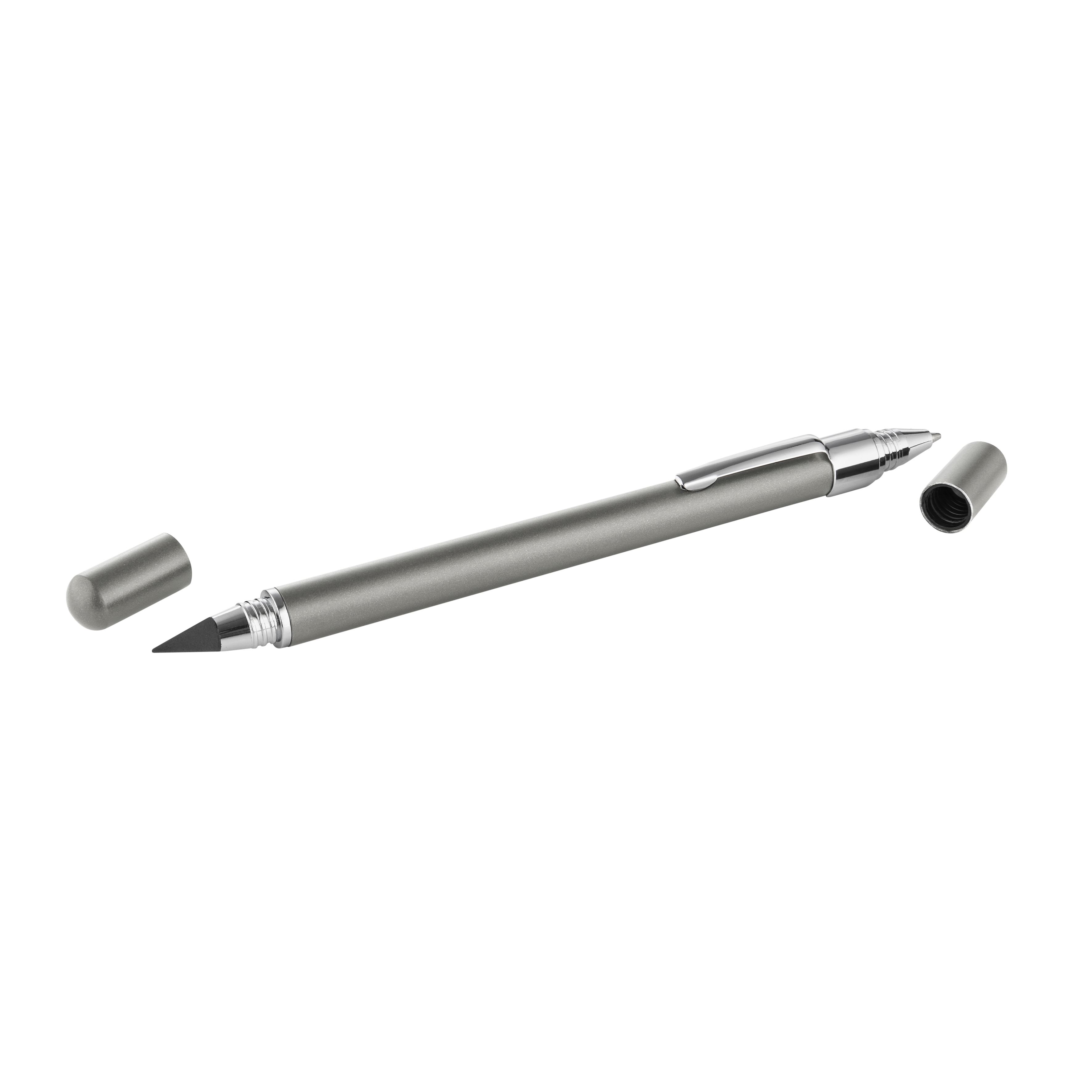 Metmaxx® Kugelschreiber "DuoEndlessGrafite&Pen" - titan-974