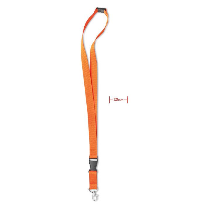 Lanyard mit Karabiner 20mm LANY - orange-626