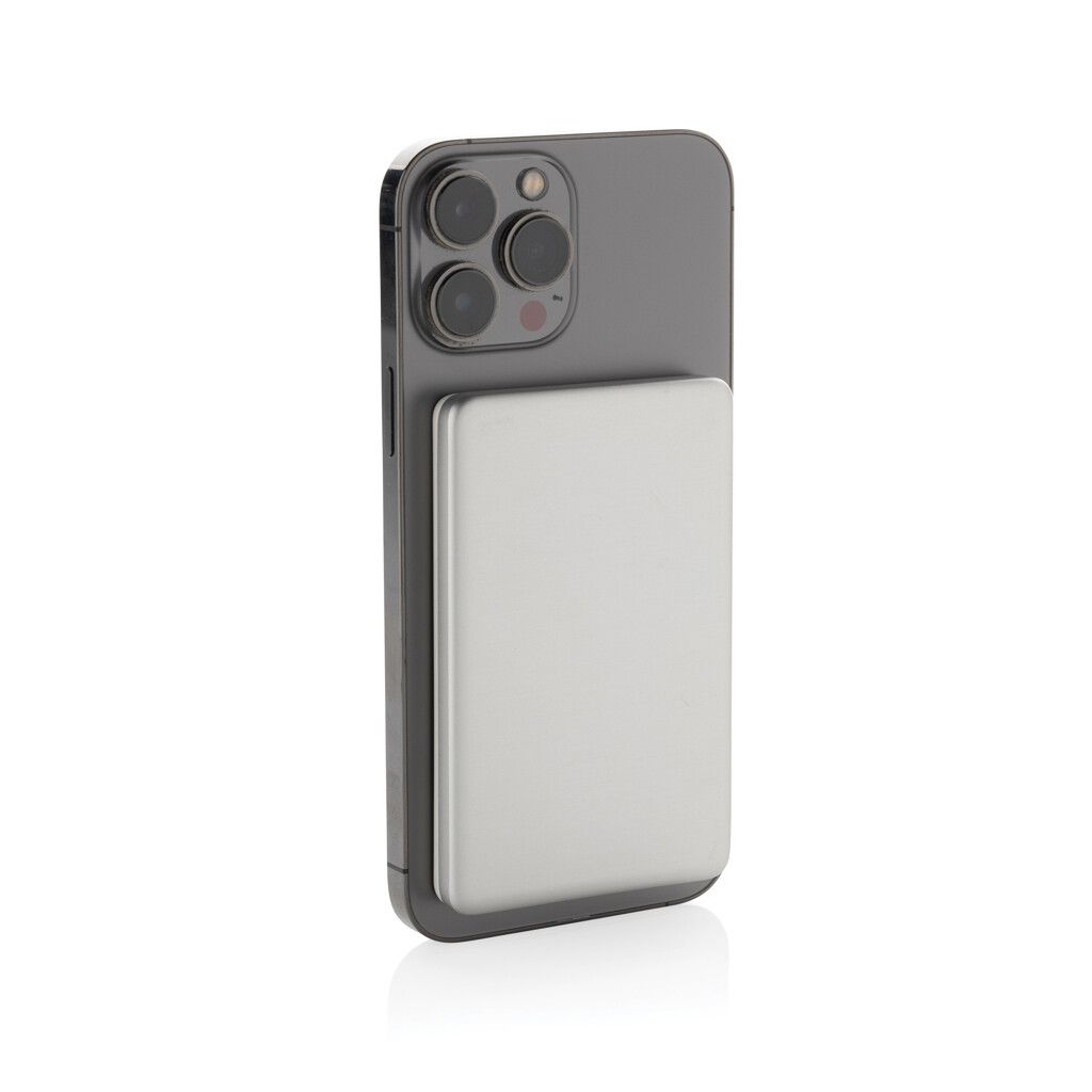 Orion 5.000mAh 5W magnetische Powerbank aus RCS rec. Alu - silber-177