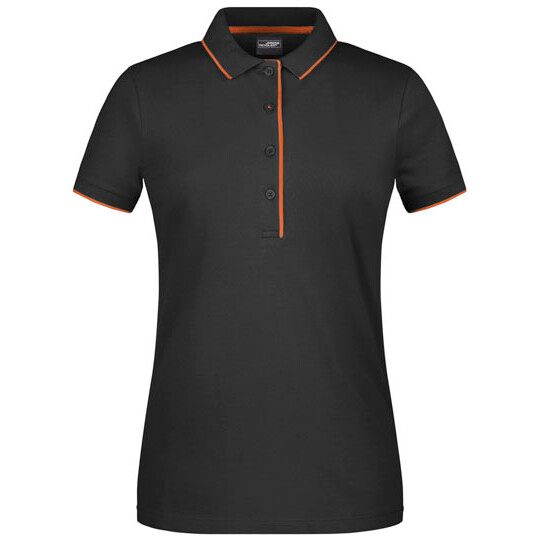 Ladies´ Polo Stripe - navy - white-299