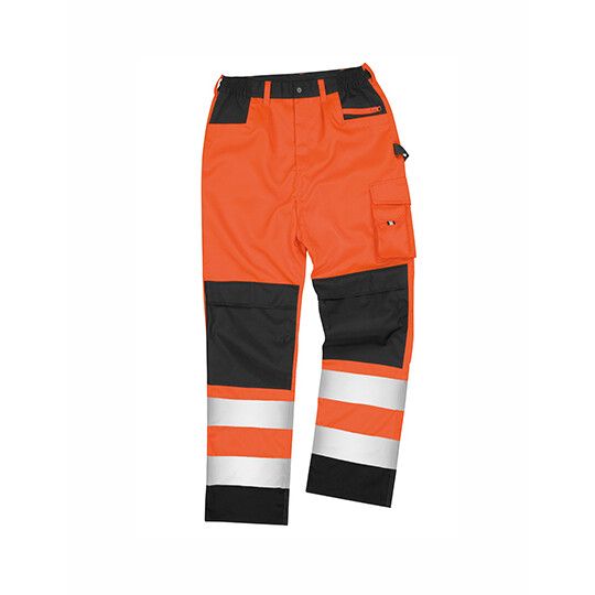 Safety Cargo Trouser - fluorescent orange-993