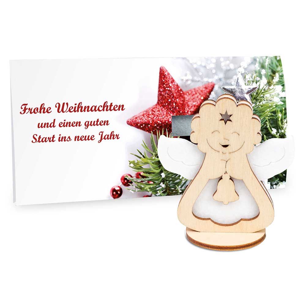 Steckfiguren-Karte Filz Premium - Engel Premium Digitaldruck Vorder- und Rückseite-745