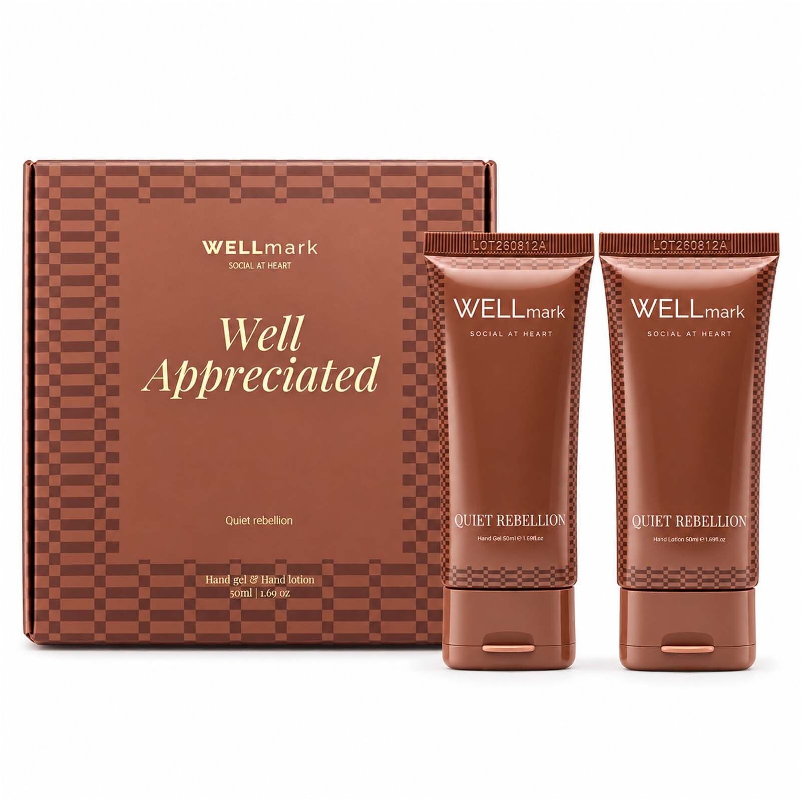 Wellmark Quite Rebellion 70 ml Handwaschgel und 70 ml Handlotion Set - maroon rot-569