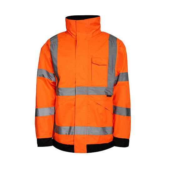 Hi-Vis Light Rain Jacket Kaunas - signal orange-821