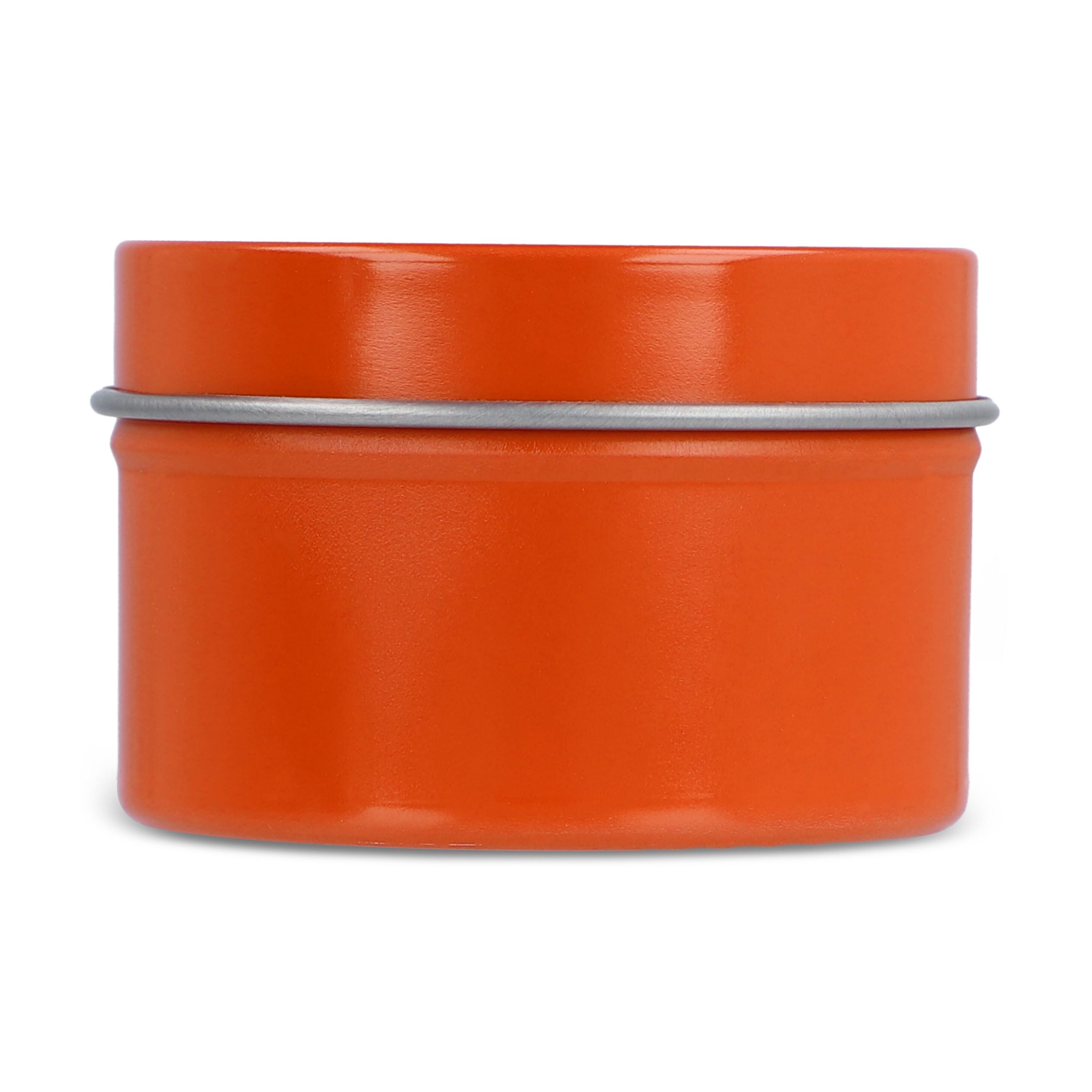 Dhyana-Duftkerze auf Pflanzenbasis in recycelter Dose - orange-211