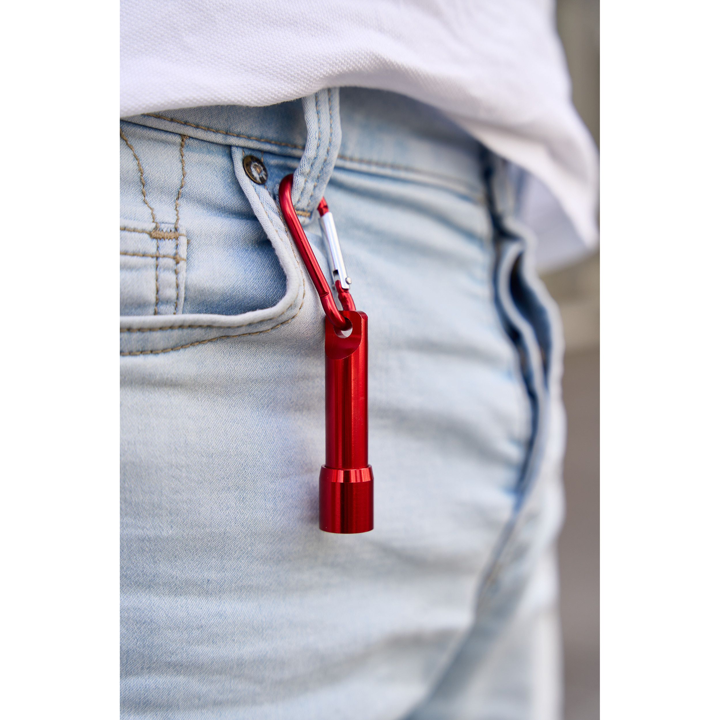 Mini-Taschenlampe Bergamo - rot-687