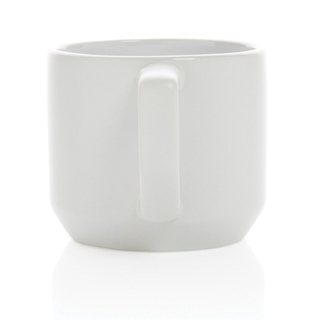 Moderne Keramiktasse, 350ml - weiß-569