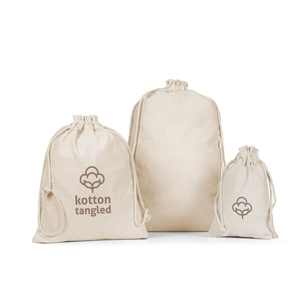 GIFTWRAP M Mittelgroße Tasche, 100 % Baumwolle (120 g/m²) - naturhell-520