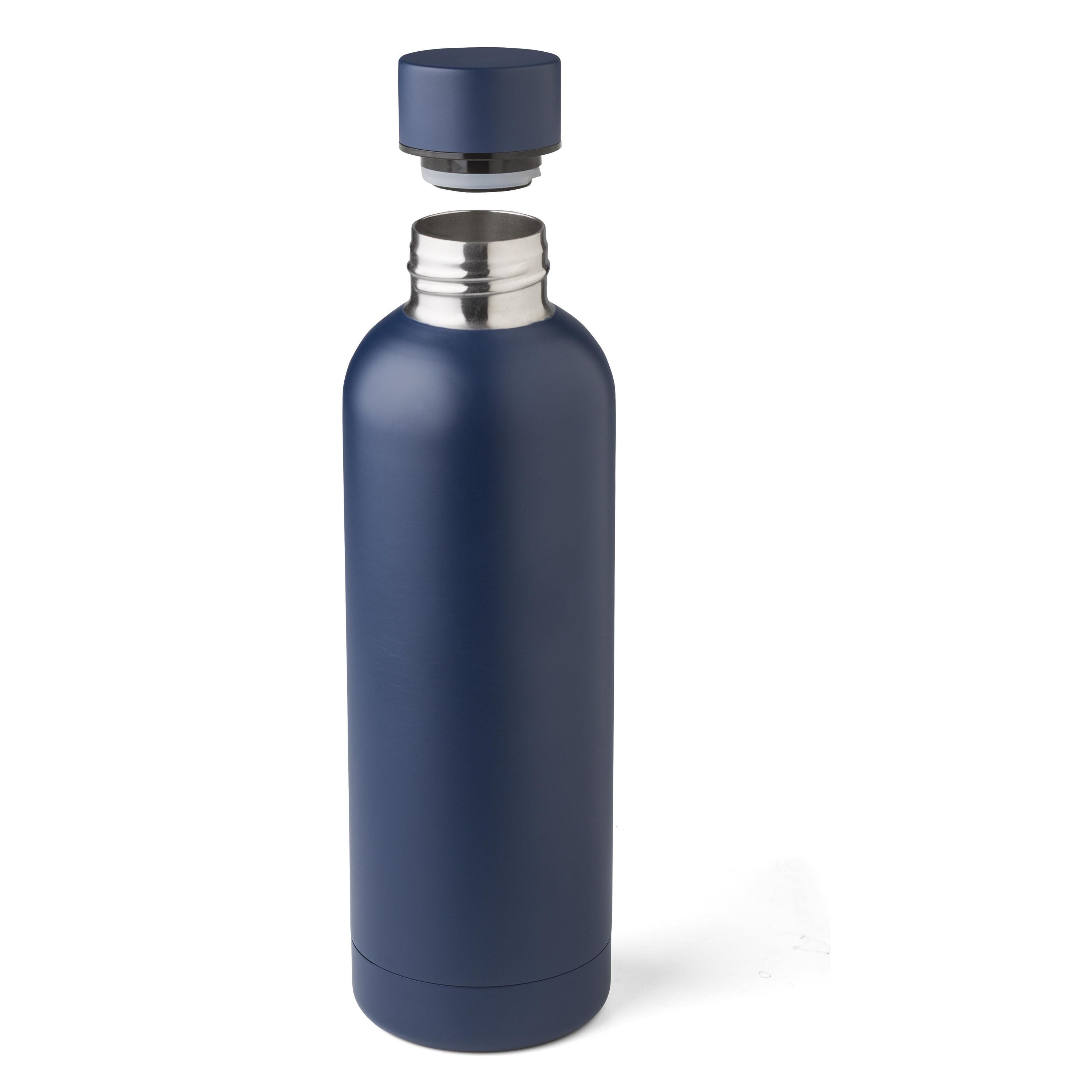 Flasche aus recyceltem Edelstahl Isaiah - marineblau-484