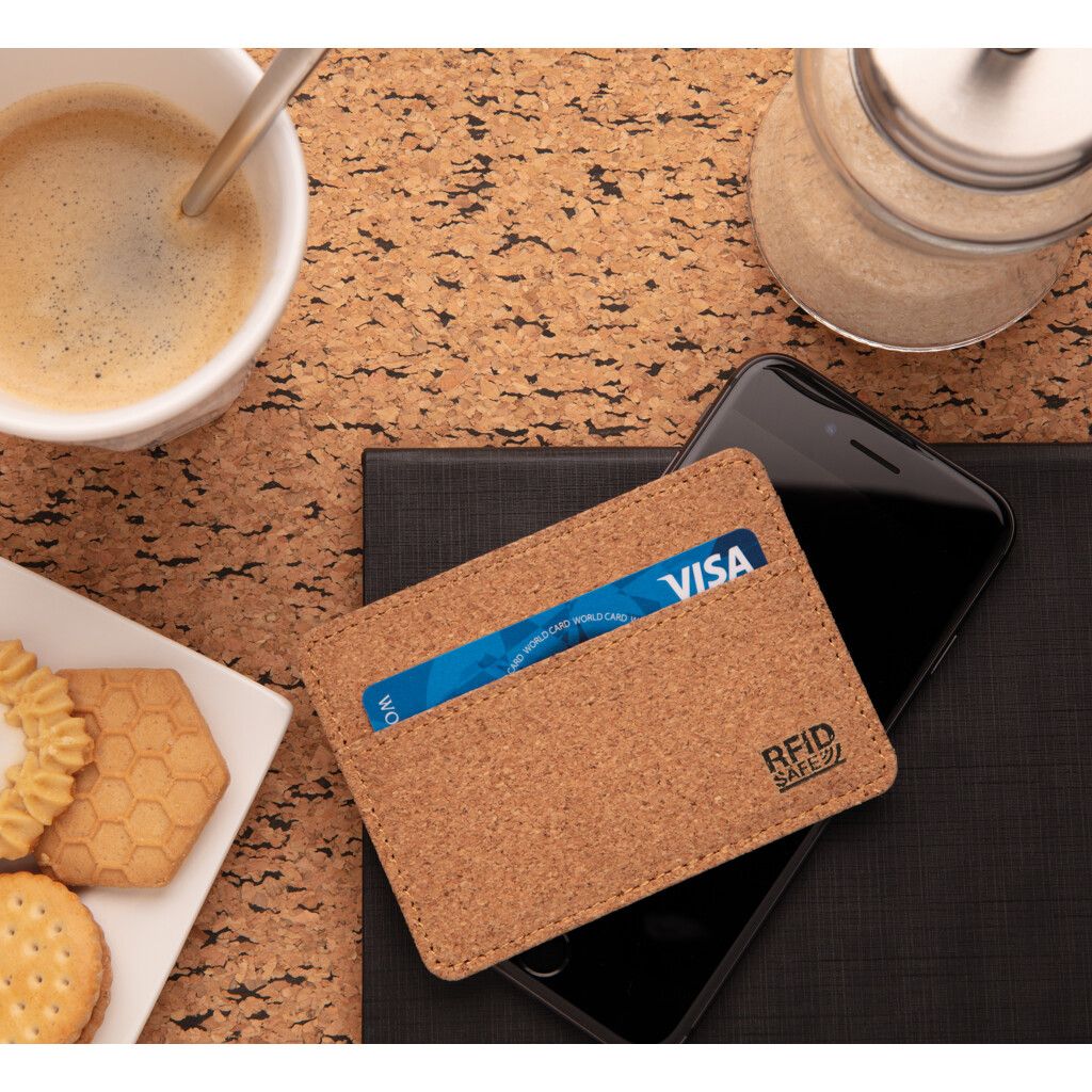 Kork RFID Slim-Wallet - braun-614