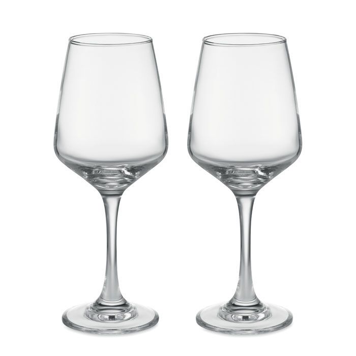 Set mit 2 Weingläsern CHEERS - transparent-628