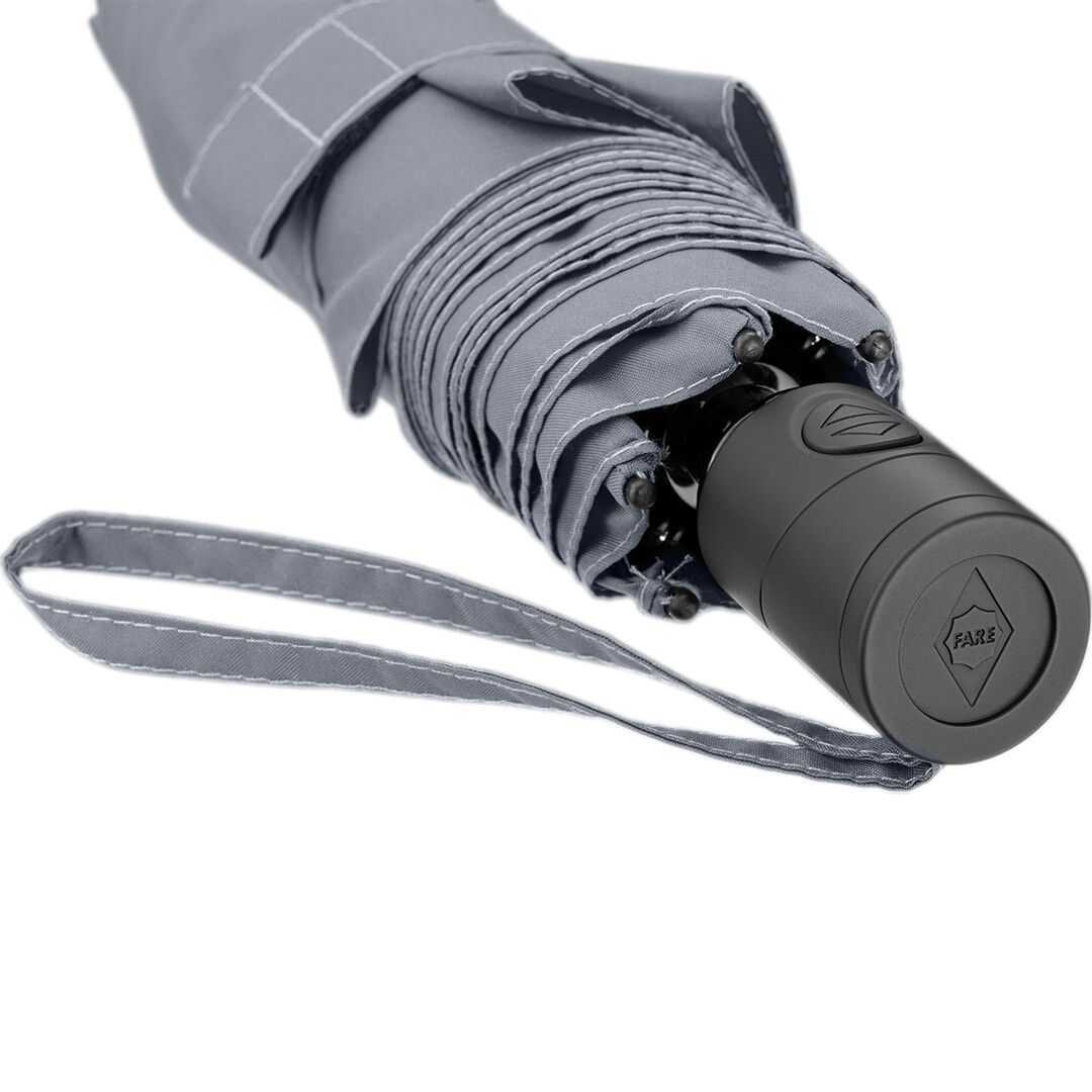 AOC-Mini-Taschenschirm FARE® FiligRain Only200 mit waterSAVE® Bezug Ø94 cm - grau-452