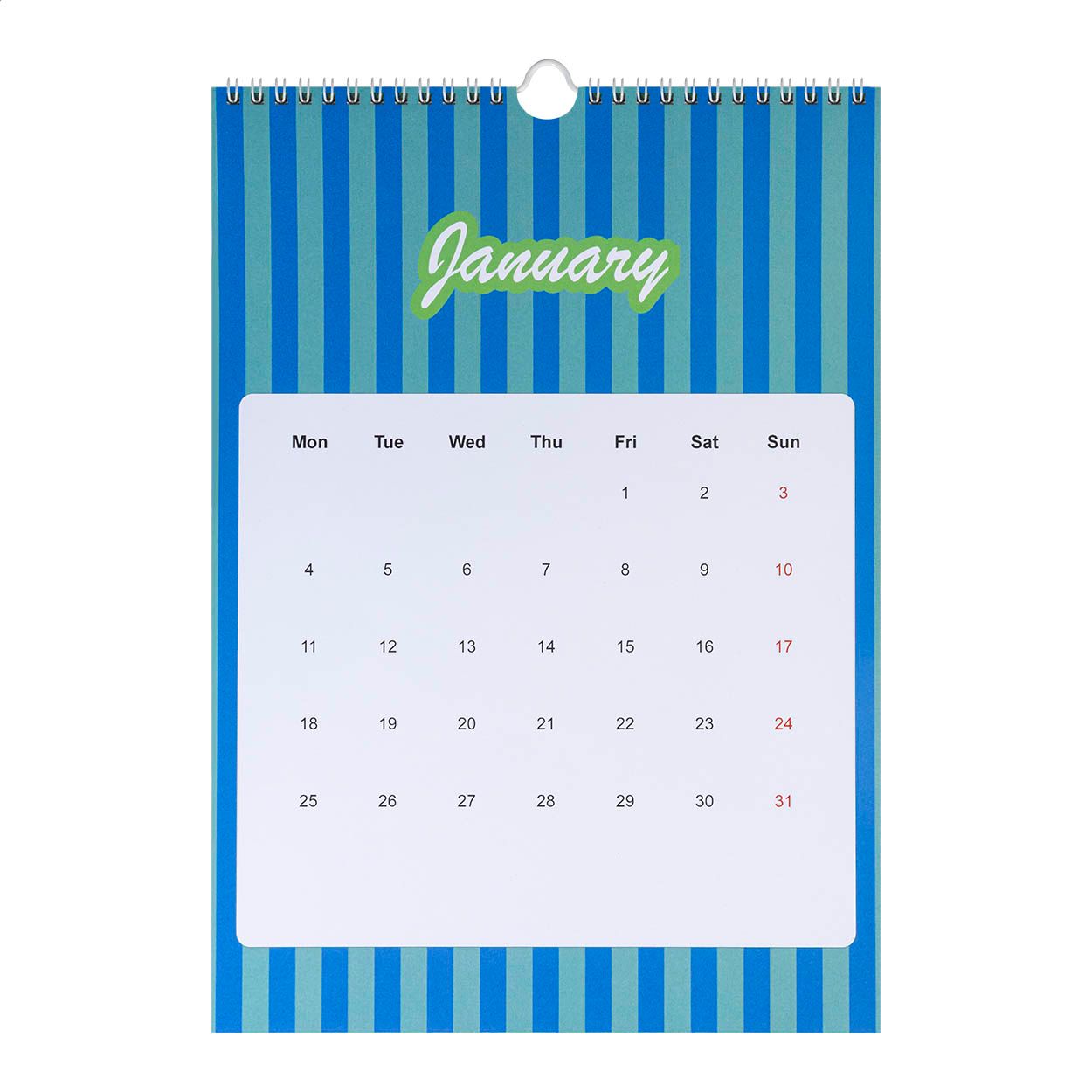 CreaDate Wall A4 Individueller Wandkalender - weiß-201