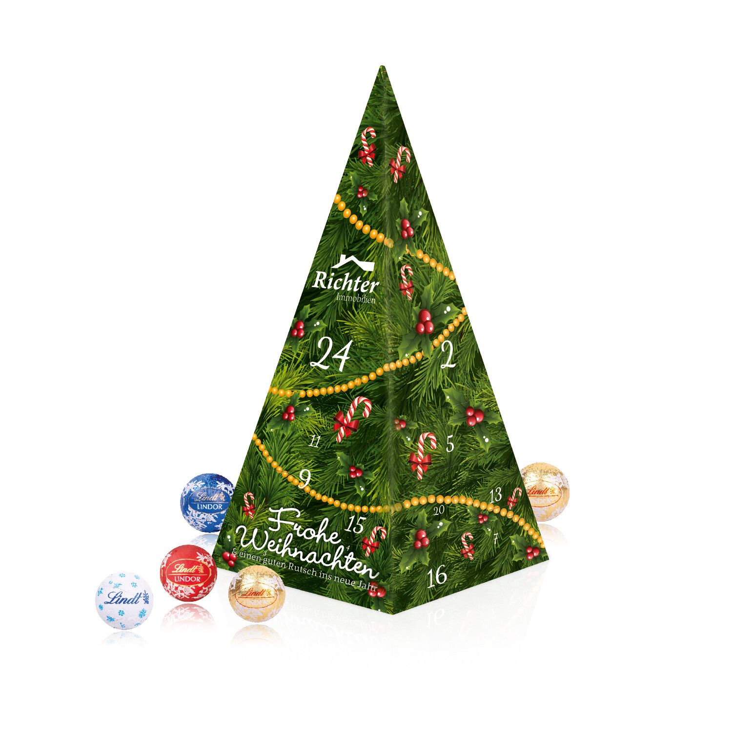 Adventskalender "Weihnachtspyramide" mit Lindt Schokolade-196