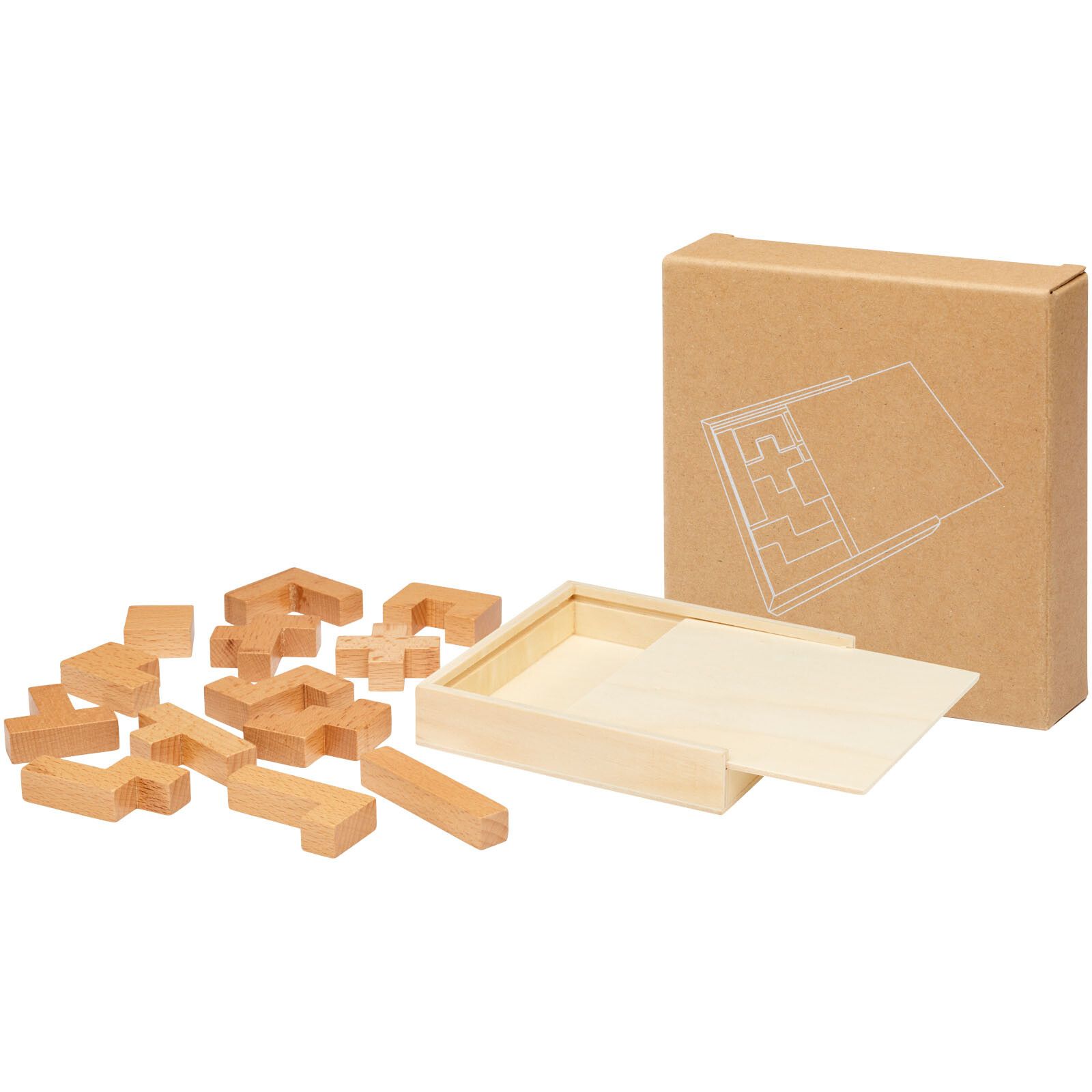 Bark Holzpuzzle - natur-779