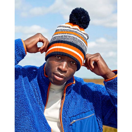 Multi-Sport Fan Beanie - french navy - classic red - white-31