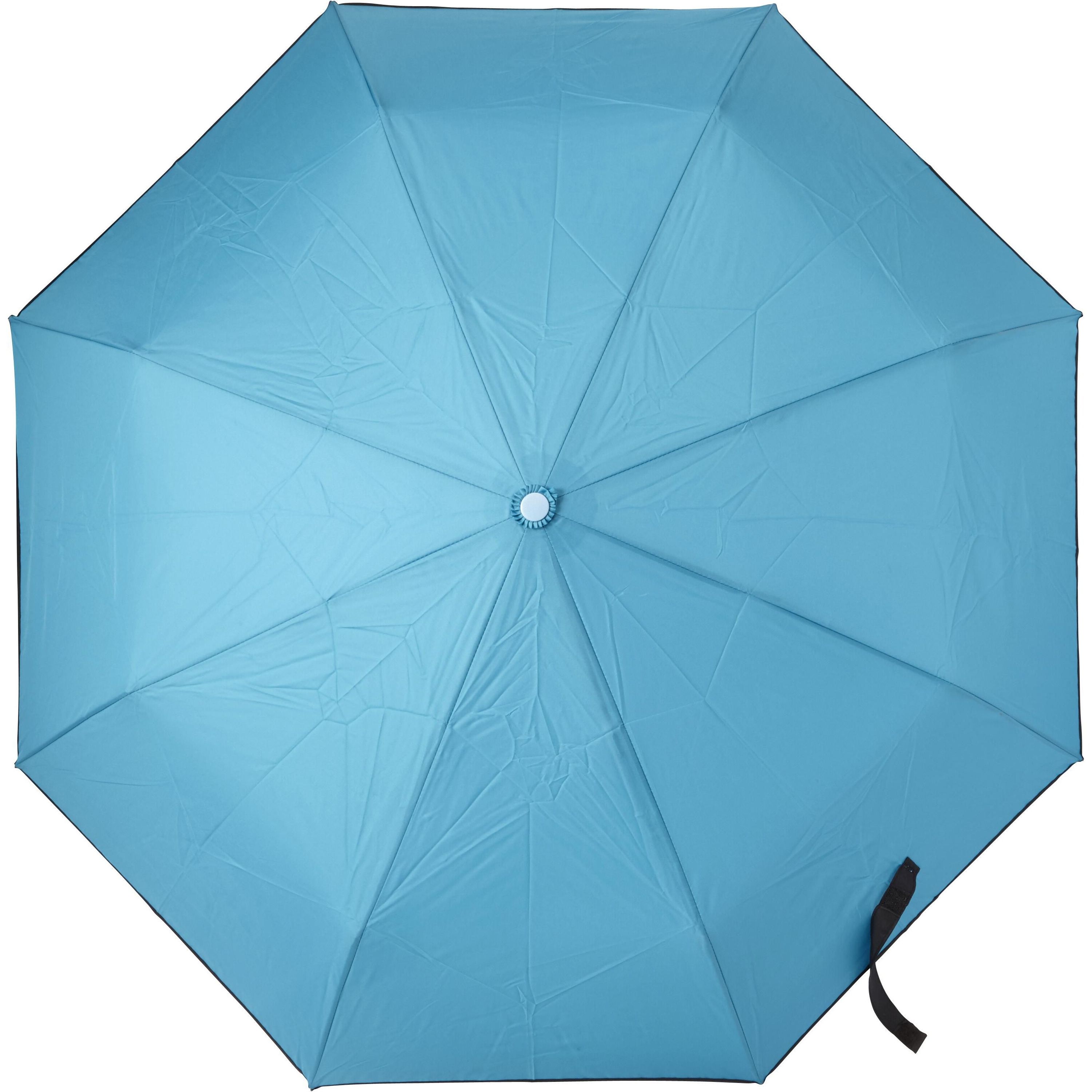 Automatik Taschenschirm aus Pongee-Seide Jamelia - hellblau-22