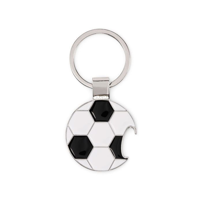 Schlüsselring Fußball OPEN GOAL - weiß - schwarz-679