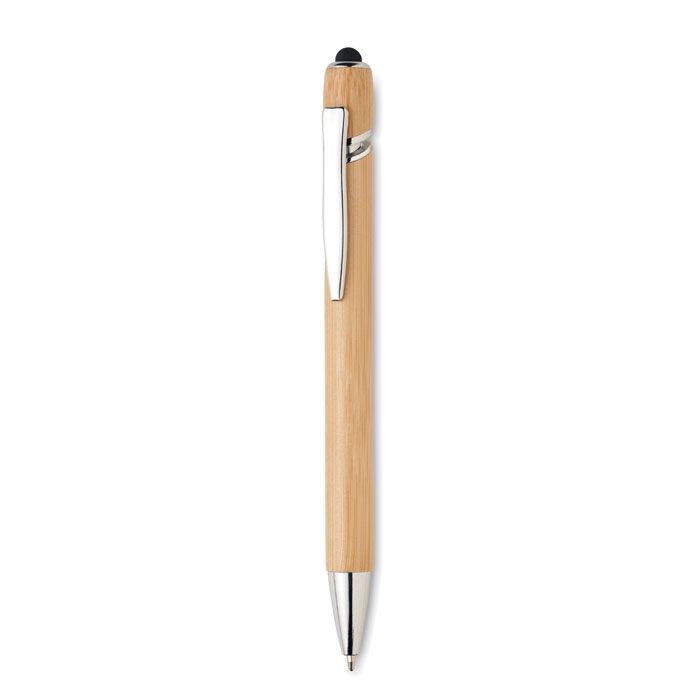 Druckkugelschreiber mit Stylus RENN - holz-528
