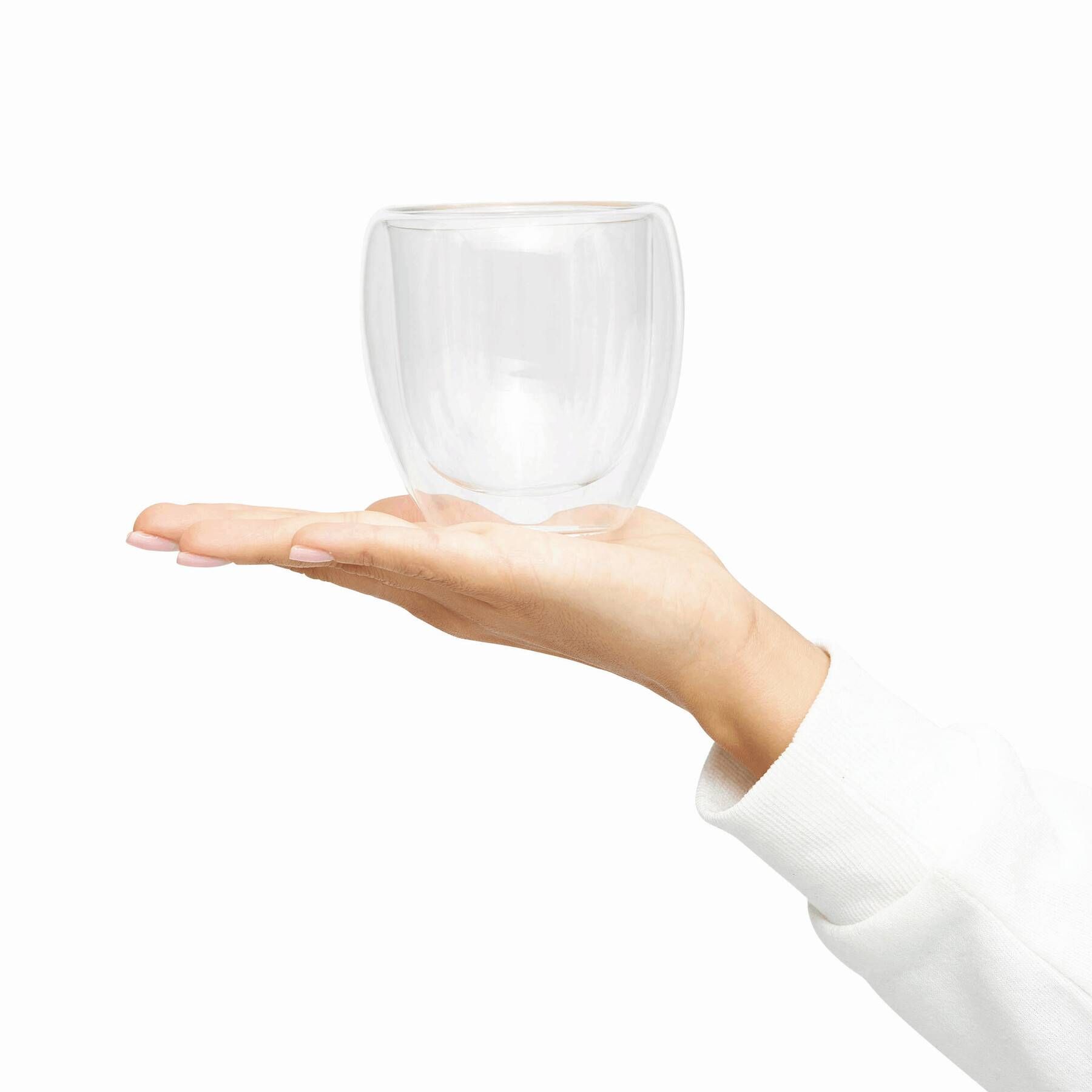Gläser-Set, doppelwandig: 2er Set DRINK LINE M - transparent-88