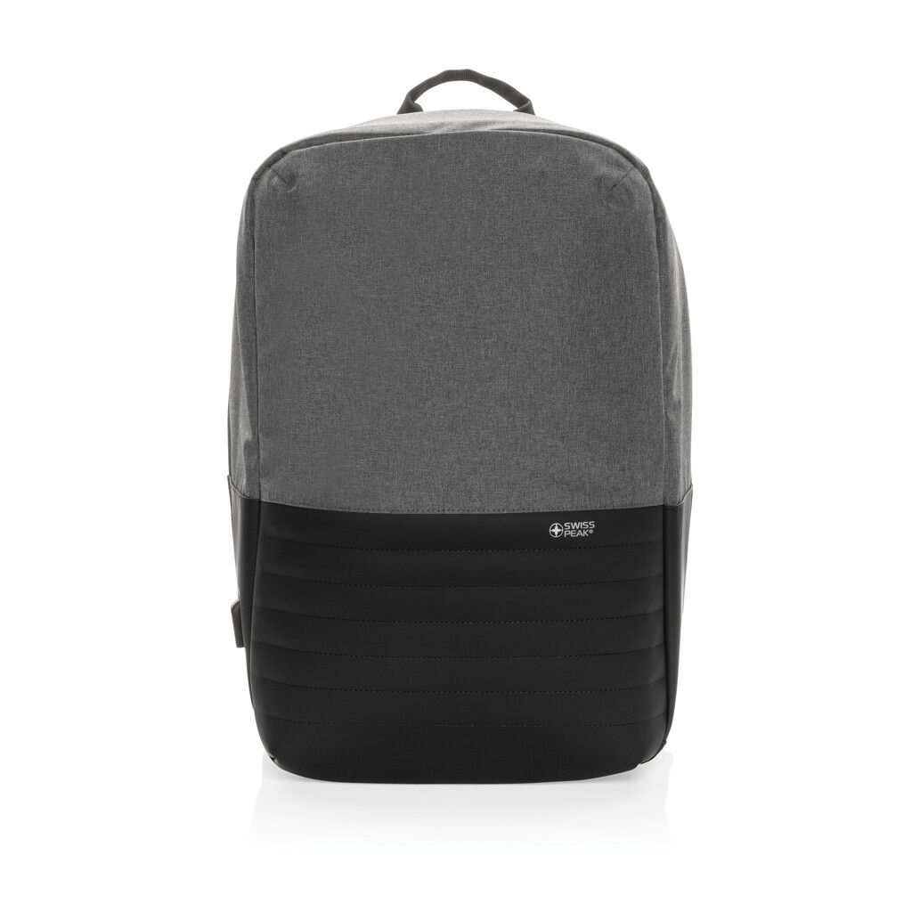 Swiss Peak AWARE™ Anti-Theft-RFID 15.6"-Laptop-Rucksack - grau-46