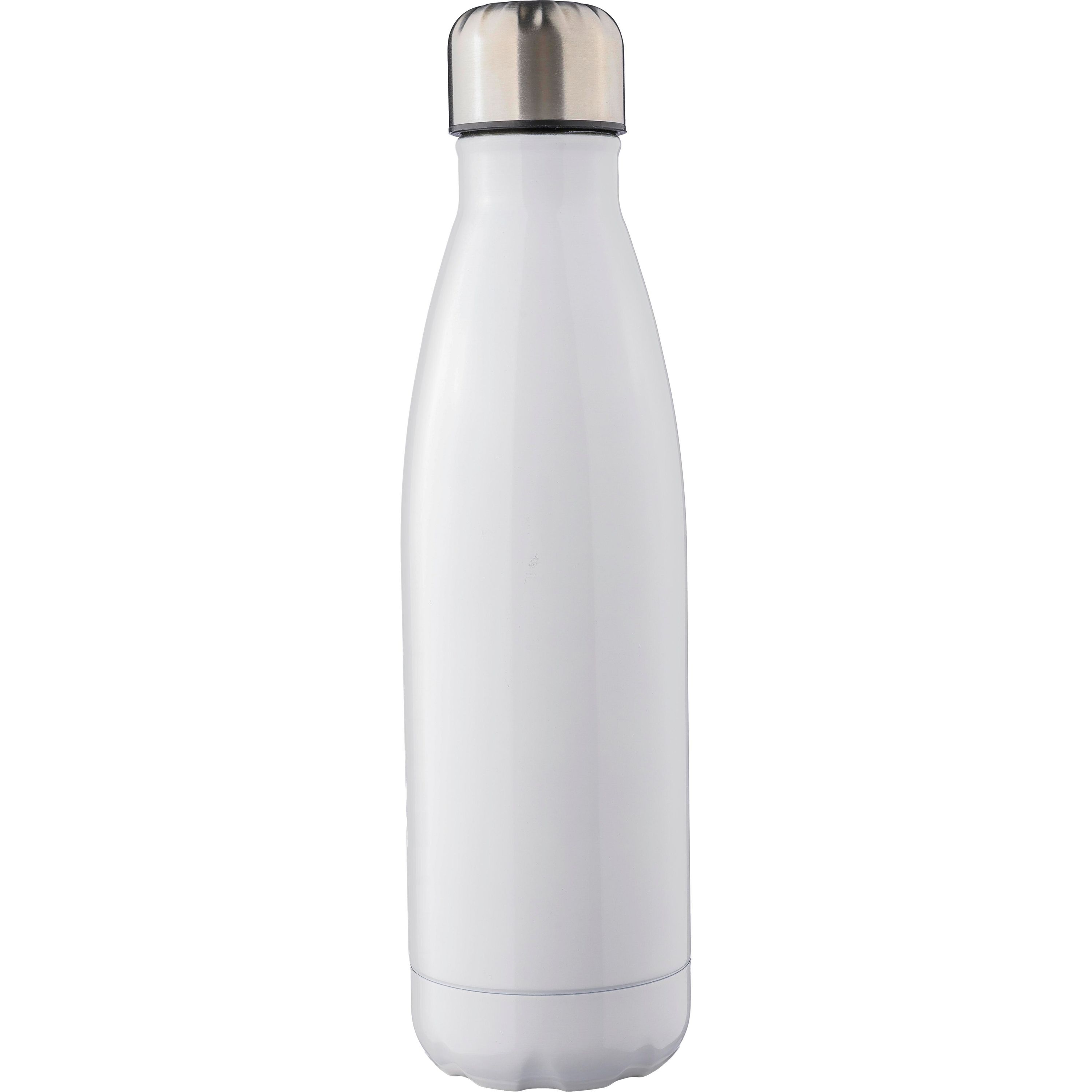Doppelwandige Edelstahlflasche 500 ml Clifford aus recyceltem Stahl - weiß-319