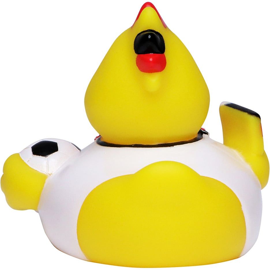 Quietsche-Ente Fußballfan - schwarz - rot - gelb-49