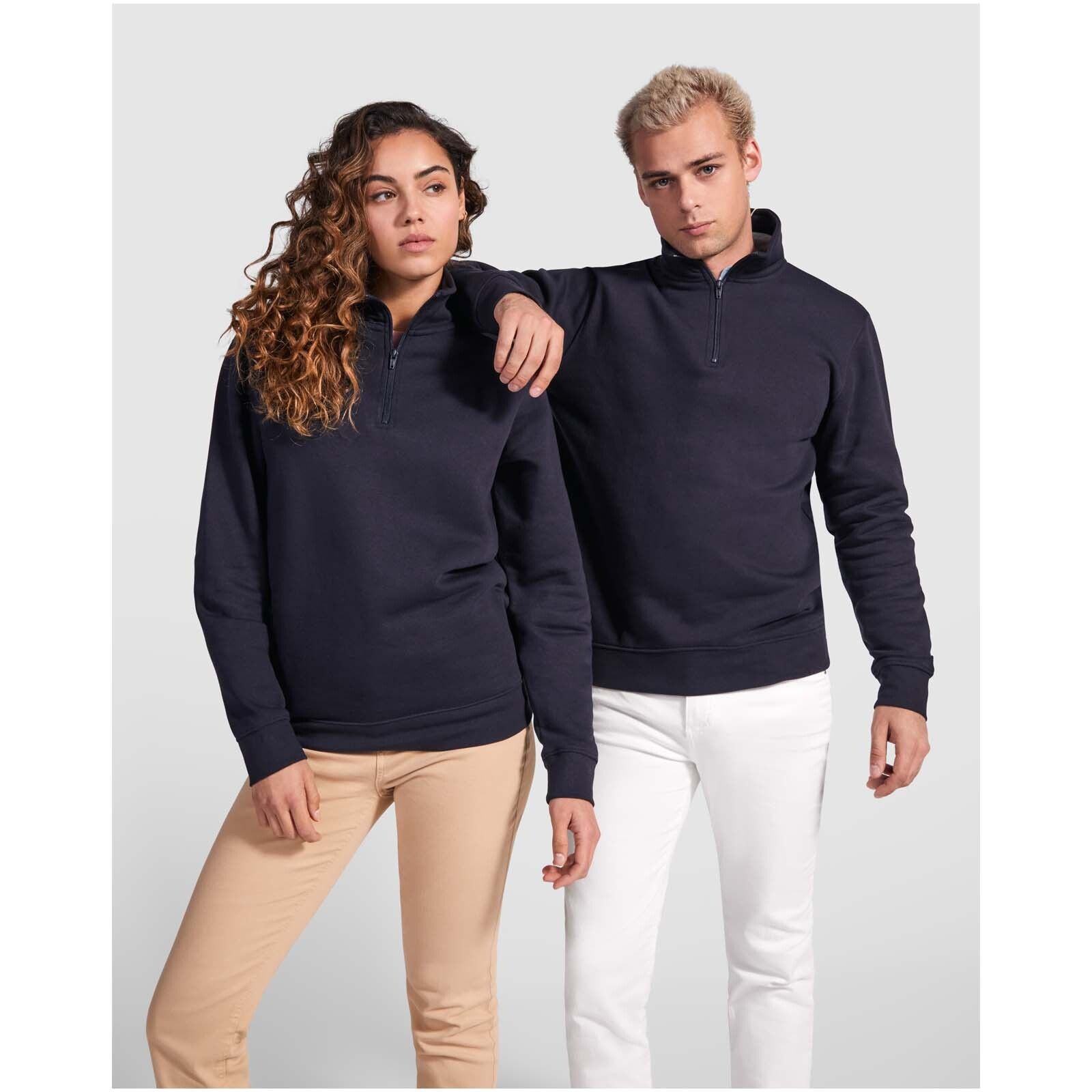Aneto Pullover mit Viertelreißverschluss - granatrot - M-883