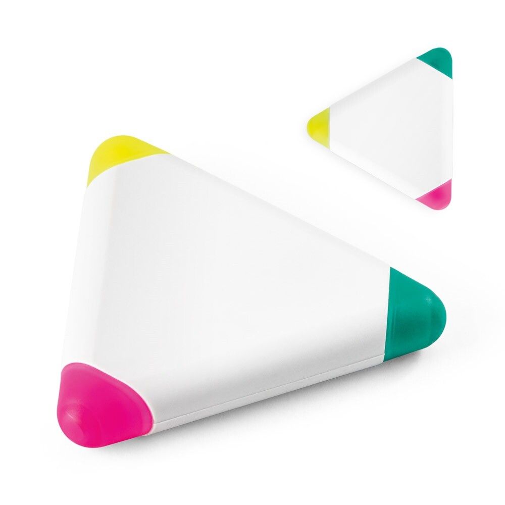 TRIAN Textmarker aus PP, mit 3 Farben - weiß-35