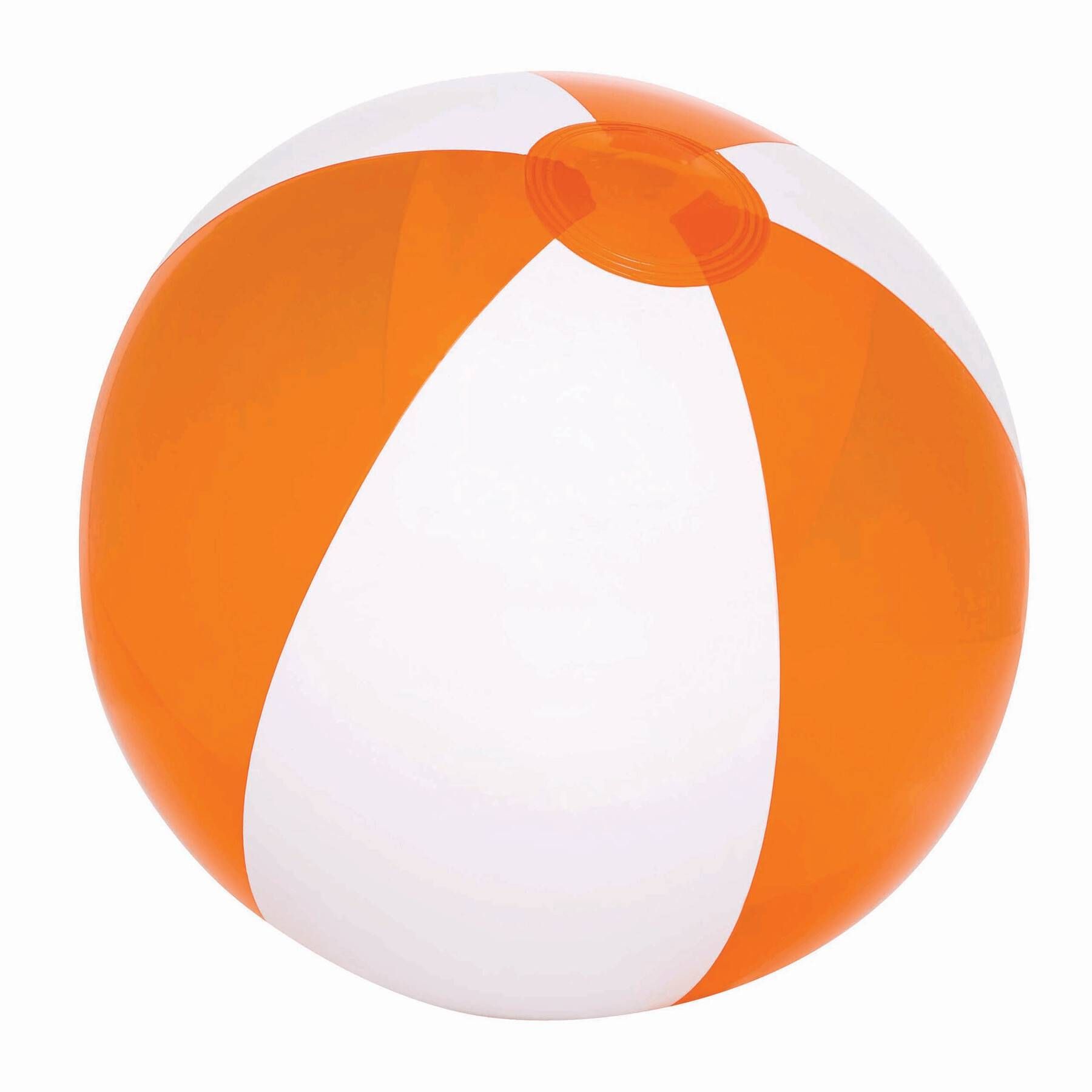 transparent orange - weiß