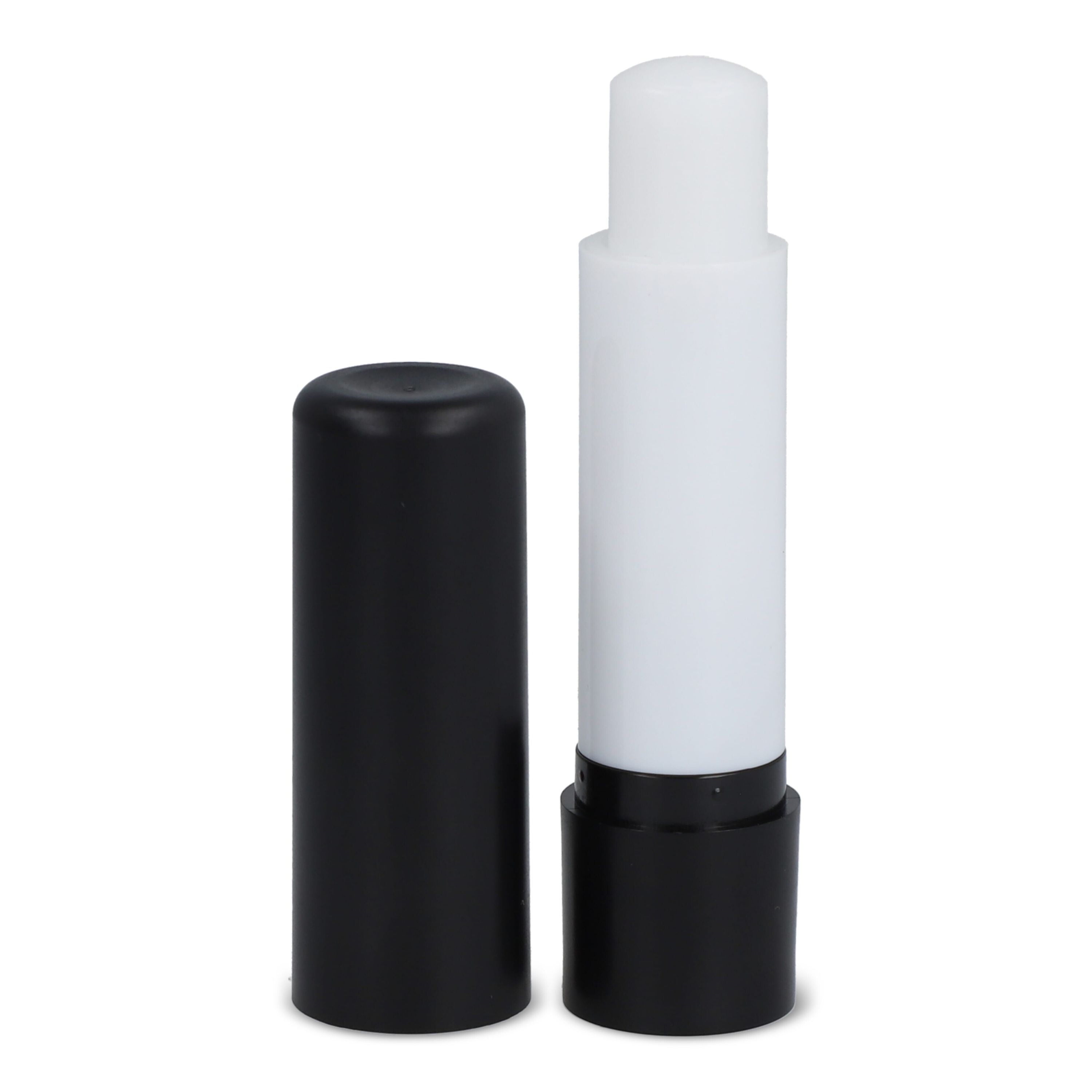 Klassischer Lippenpflegestift aus recycelten Materialien - natur  -  schwarz-604