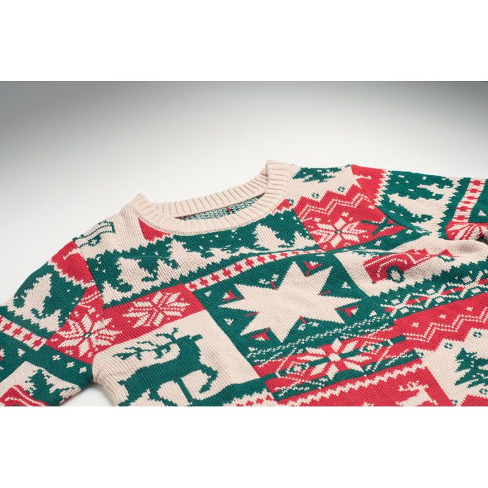 Weihnachtspullover S-M SHIMIS - beige-551
