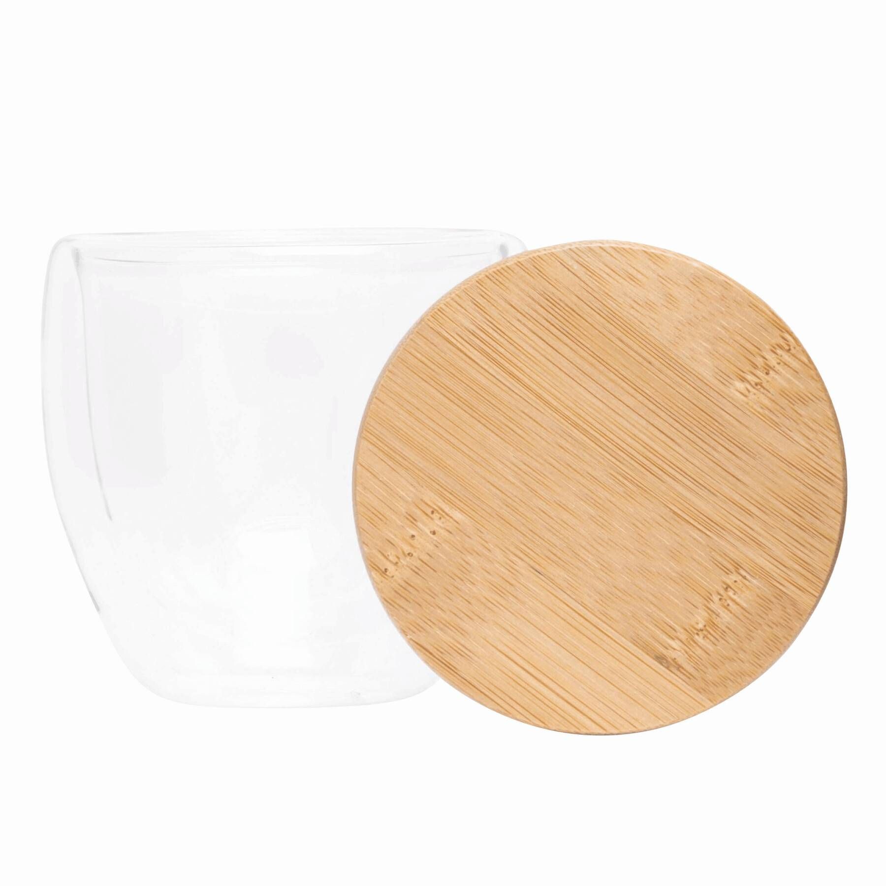 Glas BAMBOO ART S, Füllmenge ca. 250 ml - braun - transparent-317