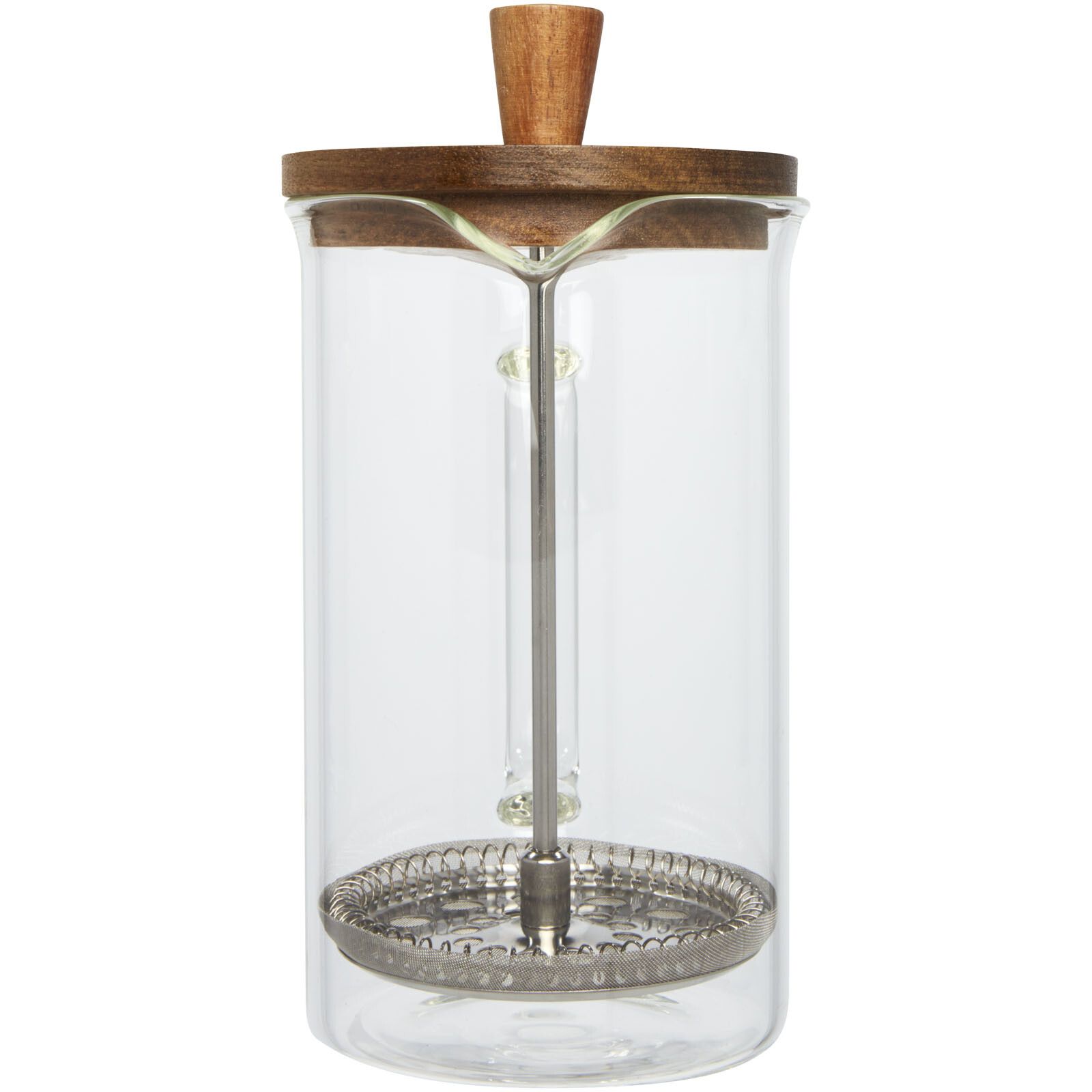 Ivorie 600 ml Kaffeebereiter - transparent -  holz-151