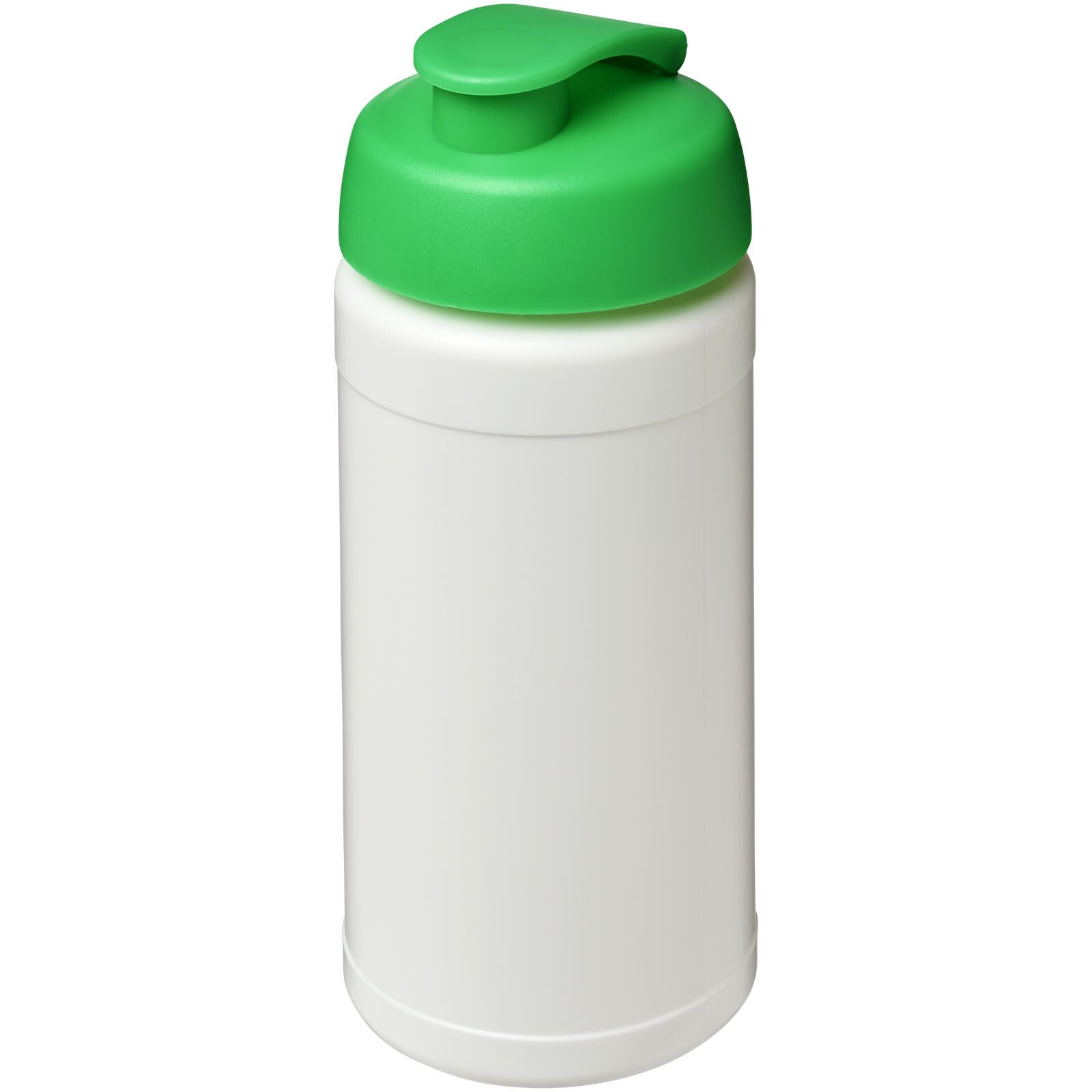 Baseline Plus 500 ml Sportflasche mit Klappdeckel - weiss -  grün-888
