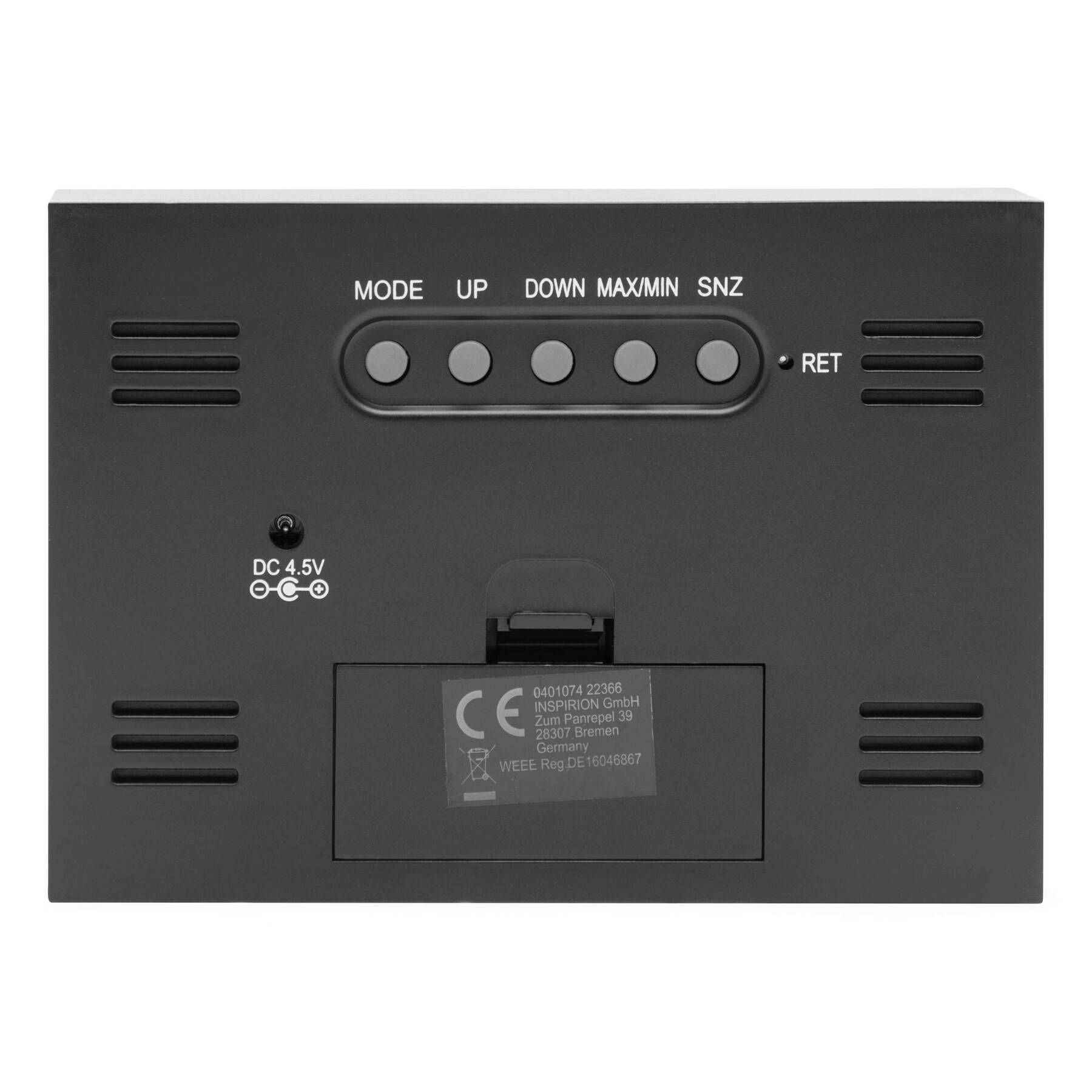 Tischuhr COLOUR - schwarz-291