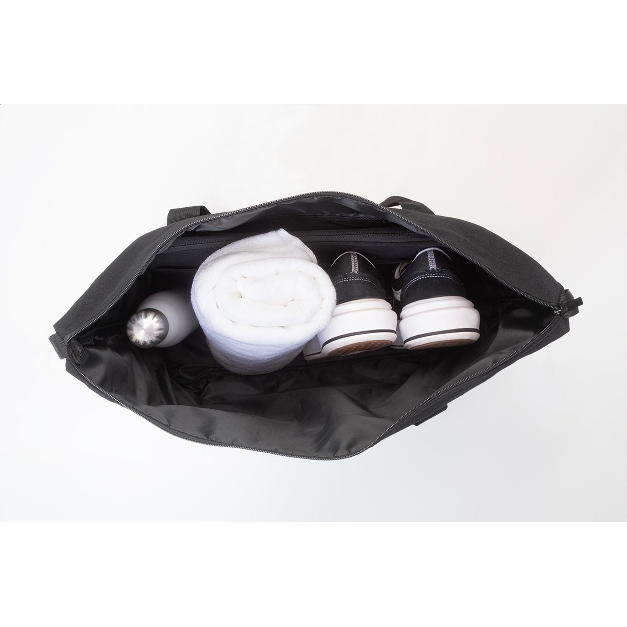 Rebyss Travel Recycelten Canvas Reisetasche - schwarz-952