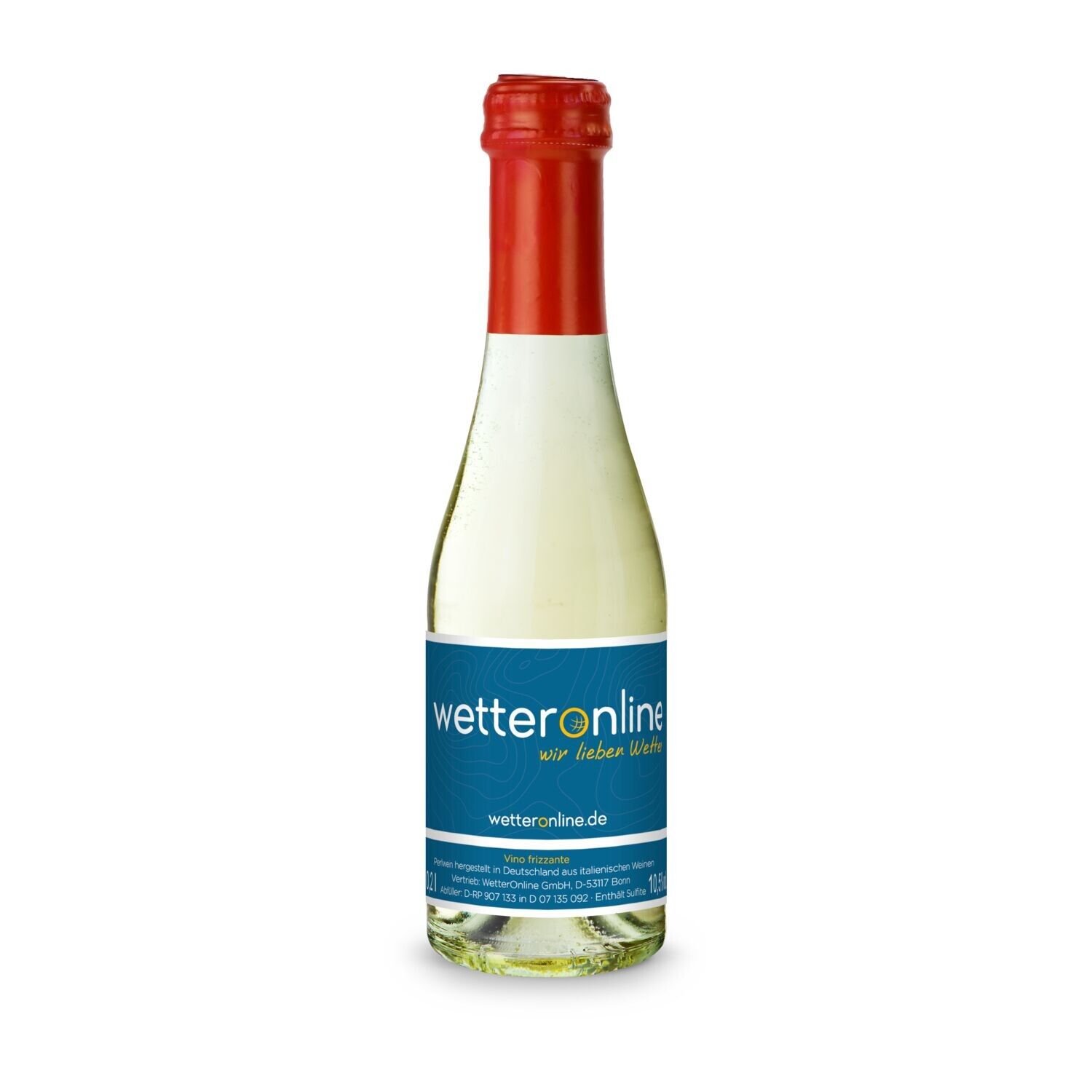 Promo Secco Piccolo - Flasche klar, 0,2 l - Kapselfarbe Rot-638