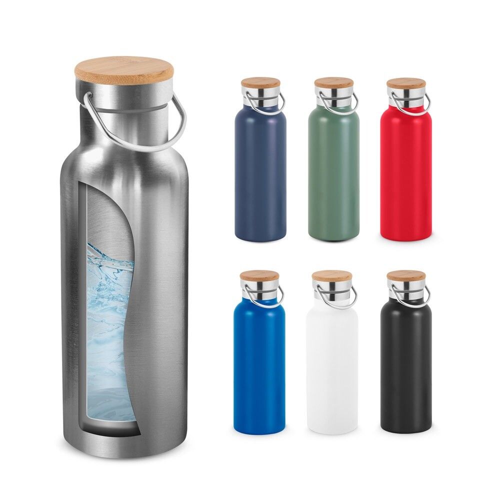 RAGNAR Doppelwandige Trinkflasche aus Edelstahl 570 ml - dunkelblau-407