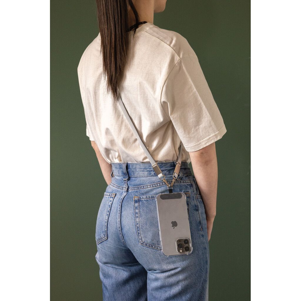 Nivo Crossbody-Handyband aus RCS recyceltem PET - grau-262