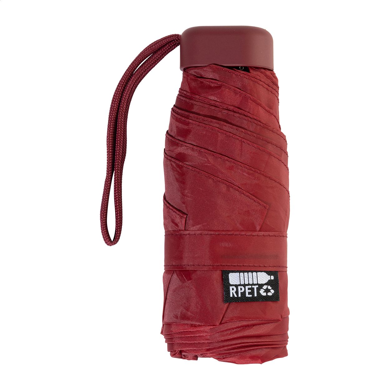Fractus Mini-Taschenschirm aus RPET - weinrot-268