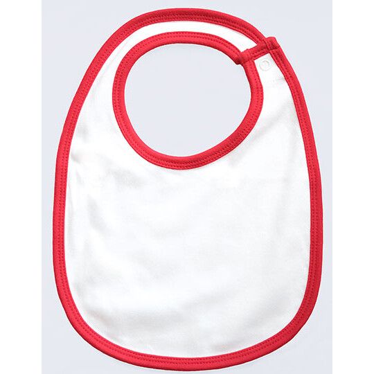 Single Layer Bib für Kinder - white - red-471