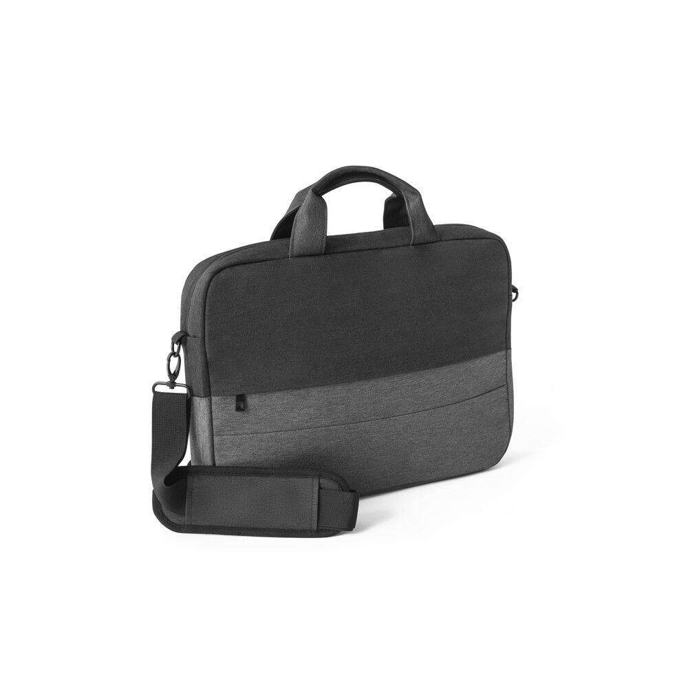 GENOA Gepolsterte Laptoptasche aus recyceltem 600D-Polyester 15“ - grau-524