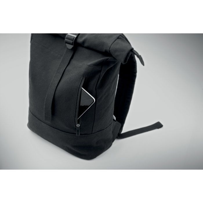 15" Rolltop-Laptop-Rucksack KOPER ROLL - schwarz-424