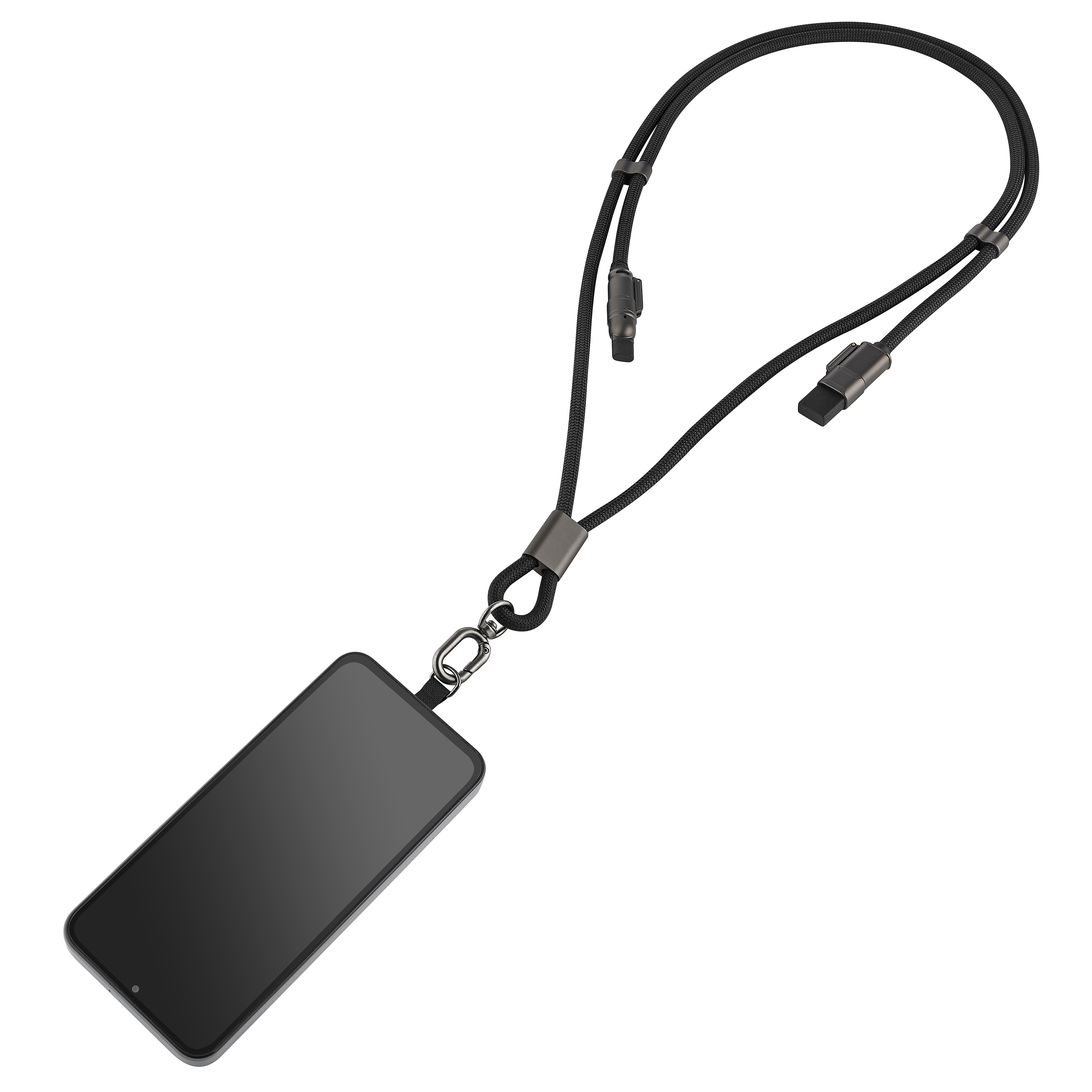 Metmaxx® Trage & Ladekabel "Carry&ChargePro" - schwarz-545